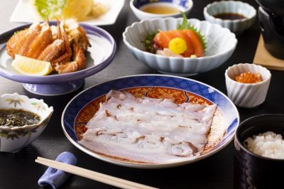 【2食付◇宗谷会席】3つの海に面した稚内の“獲れたて海の幸”！宗谷のタコを使った名物『たこしゃぶ』♪