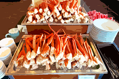 【2食付◇夏季限定ディナーバイキング】ズワイ蟹と帆立貝の殻焼きやローストビーフが食べ放題★