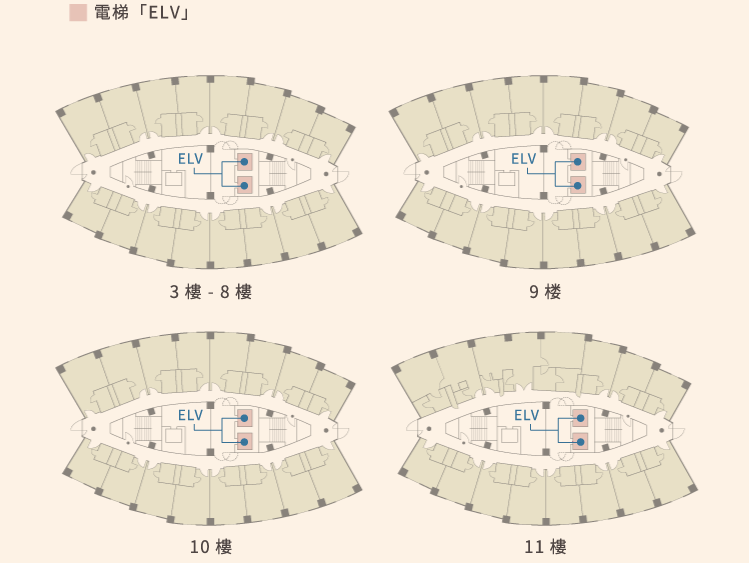 3～11樓